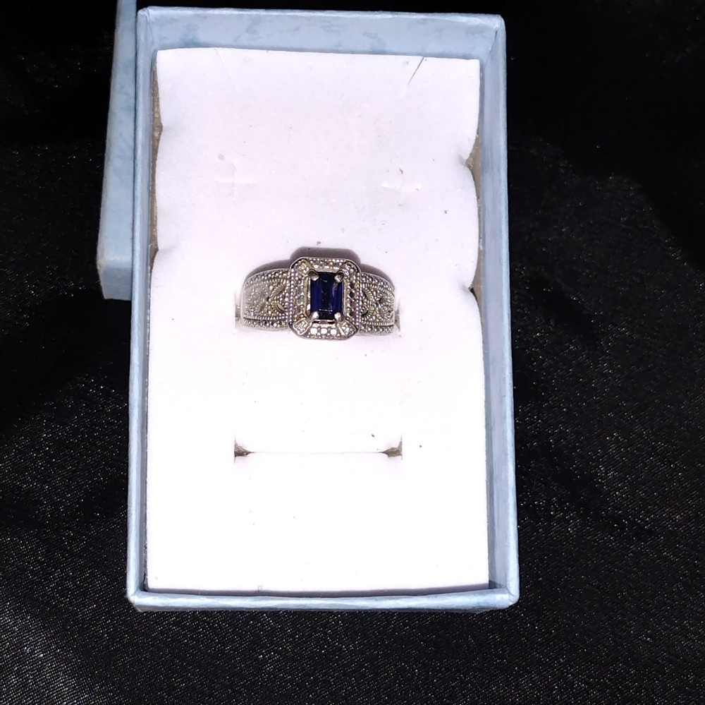 925 sapphire ring